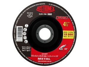 Disco abrasivo para debaste de metal de 115 x 6.4 x 22.23 mm