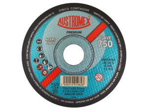 Disco abrasivo para corte de acero inoxidable de 115 x 1.0 x 22.23 mm