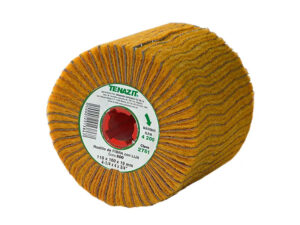 Rodillo de fibra con lija de óxido de aluminio, grano 600 de 110 x 100 x 19 mm